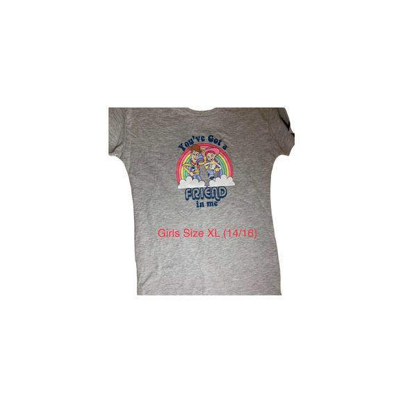 Disney Toy Story You’ve Got A Friend In Me Oversized T-Shirt Girls’ Size L 10/12 - Picture 1 of 5